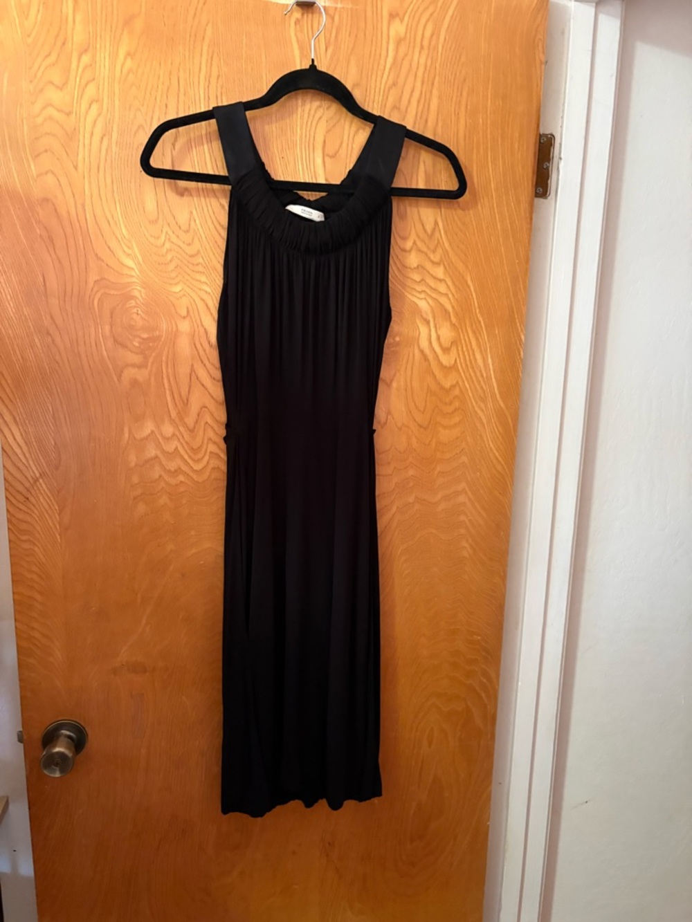 Prada Black Halter Midi Dress with *FLAW* S - Picture 1 of 9